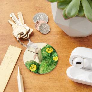 Gelbe Wasserlilie Schlüsselanhänger