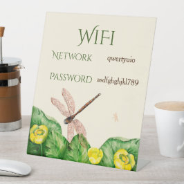 Gelbe Wasserlilie Sockelschild