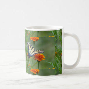 Gelbe weibliche Östliche Tigerschwalbenschwanz Tasse