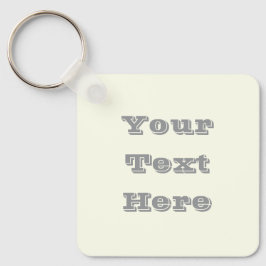 Gelbe weiche, helle, weiße Pastellfarbe Schlüsselanhänger