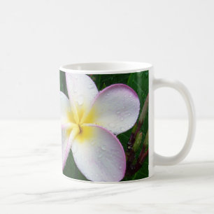 Gelbe weiße u. lila hawaiische tasse