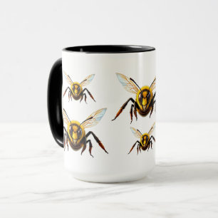 Gelbe Wespen-Insekt-Illustration Tasse
