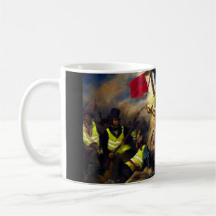 gelbe Weste Freiheit, die das Volk führt Kaffeetasse