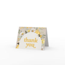 Gelbe Wildblume geklappt Danke Karten