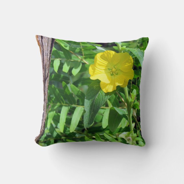 Gelbe Wildblume Kissen (Vorderseite)