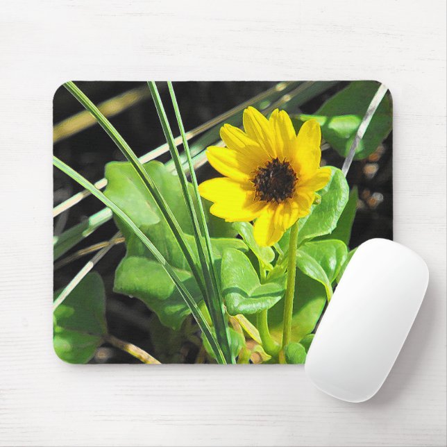Gelbe Wildblume Mousepad (Mit Mouse)