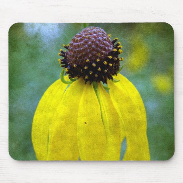 Gelbe Wildblume Mousepad (Vorne)