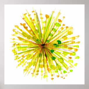 Gelbe Wildblume Poster