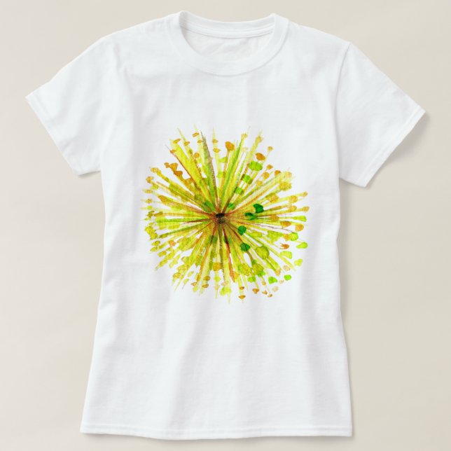 Gelbe Wildblume T-Shirt (Design vorne)