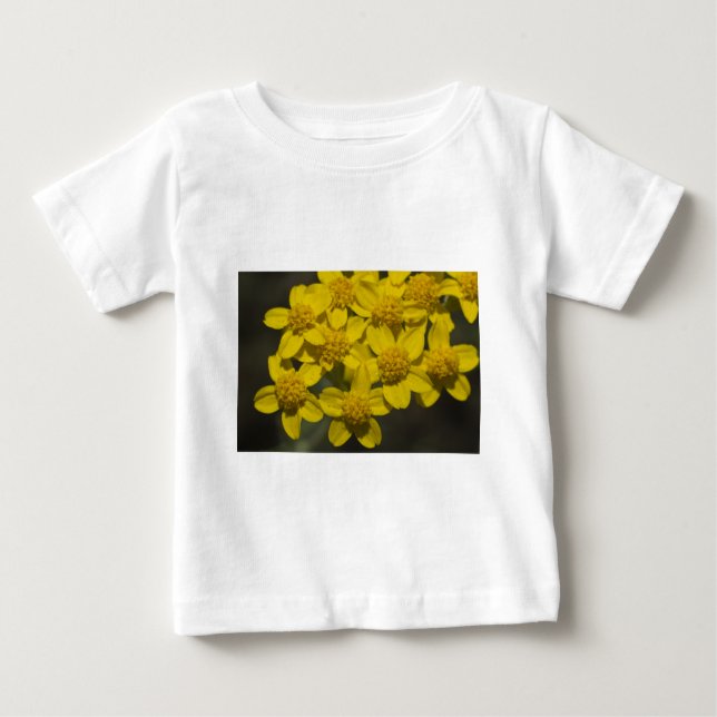 Gelbe Wildblumen Baby T-shirt (Vorderseite)