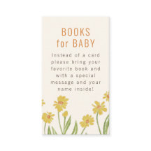 Gelbe Wildblumen Babydusche Anfrage