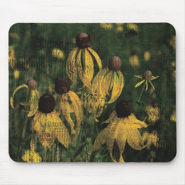 Gelbe Wildblumen Mousepad (Vorne)