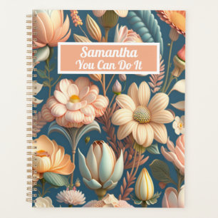 Gelbe wilde Blume "You can do it" Planer