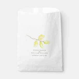 Gelbe Wildkatzen Aquarelltasche Gastgeschenk Hochz Geschenktütchen