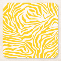 Gelbe Zebra Streifen Preppy Wild Animal Print