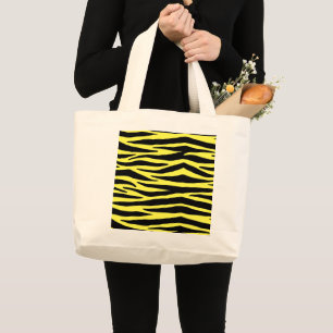 Gelbe Zebra Streifen Totbeutel Jumbo Stoffbeutel