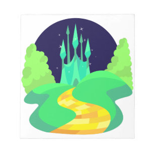 gelbe Ziegelstraße Notizblock