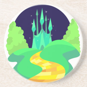 gelbe Ziegelstraße Sandstein Untersetzer