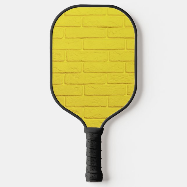 gelbe Ziegelwand Pickleball Schläger (Vorderseite)