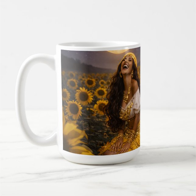 gelbe Zigeunerin  Kaffeetasse (Links)