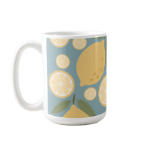 Gelbe Zitrone Nahtloses Muster