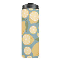 Gelbe Zitrone Nahtloses Muster