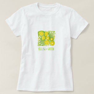 Gelbe Zitronen Illustration T-Shirt-Kollektion T-Shirt