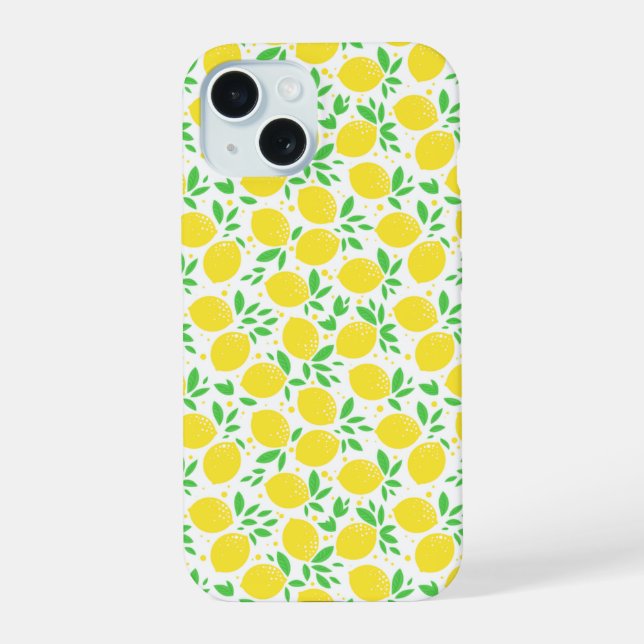 Gelbe Zitronen iPhone-Hülle iPhone 15 Hülle (Rückseite)
