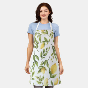 Gelbe Zitronen Sorrento Mediterrane Hochzeitsdusch Schürze