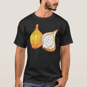 Gelbe Zwiebeln Gemüse Lebensmittel Vegan Vegetarie T-Shirt