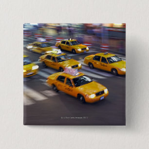 Gelben Taxis New York Button