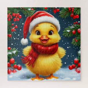 Gelbente Weihnachtsmannmütze Puzzle