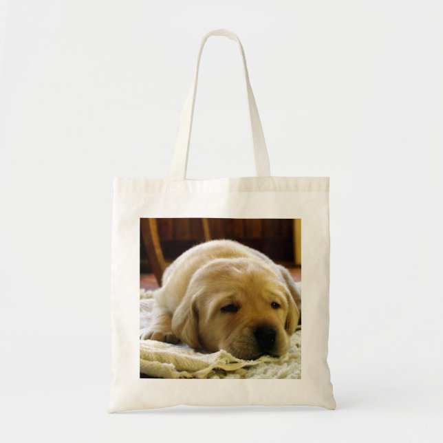 Gelber 2-Labrador-Welpe Tragetasche (Vorne)