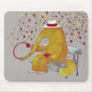 gelber Anteater Mousepad