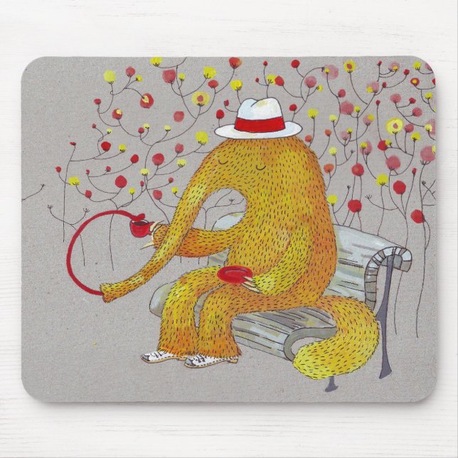 gelber Anteater Mousepad (Vorne)