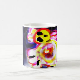 Gelber Axolotl Spaß  Kaffeetasse