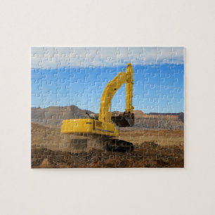 Gelber Bagger Puzzle
