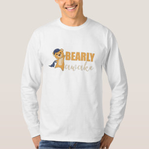 Gelber Bär früh aufwachen Niedlicher Bär Teddybär T-Shirt