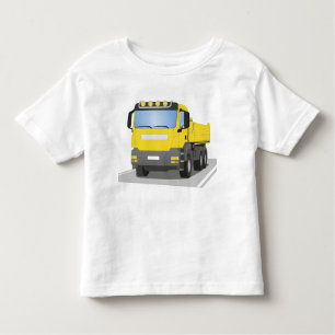 gelber Baustellen LKW Kleinkind T-shirt