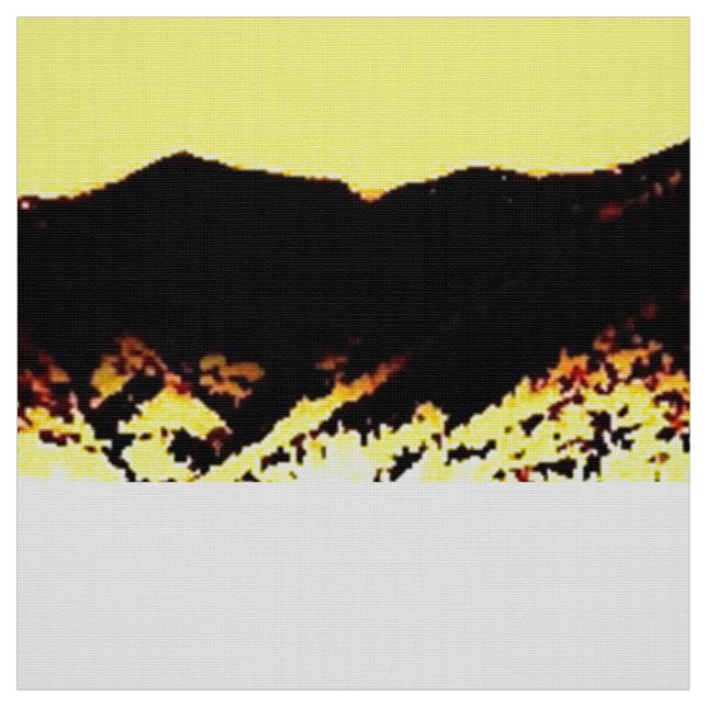 Gelber Berg Stoff (Muster)