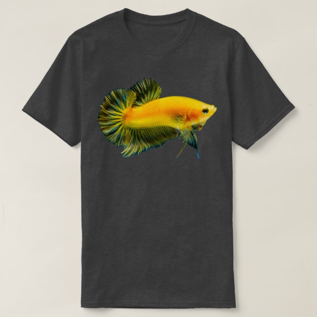 Gelber Bettfisch T-Shirt (Design vorne)