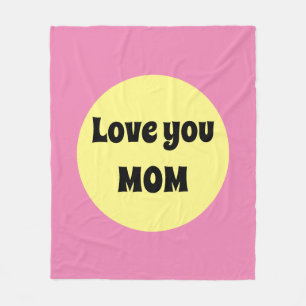 Gelber Big Dot Fleecedecke