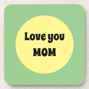 Gelber Big Dot Getränkeuntersetzer