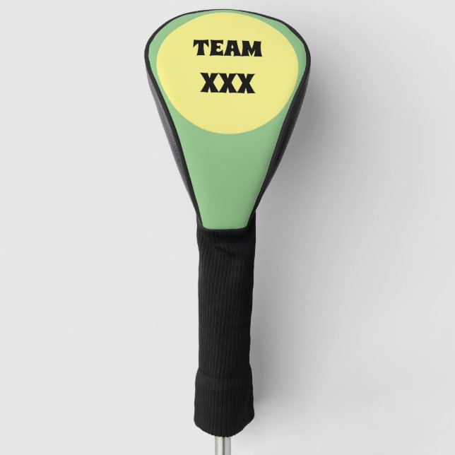 Gelber Big Dot Golf Headcover (Vorderseite)