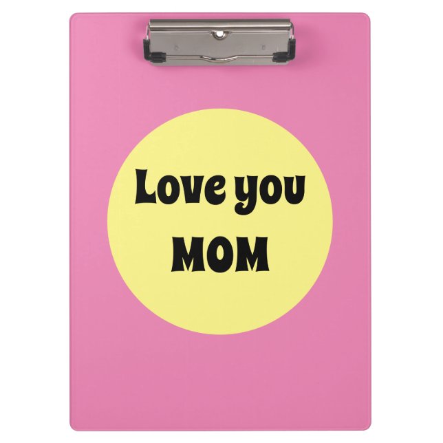 Gelber Big Dot Klemmbrett (Vorderseite)