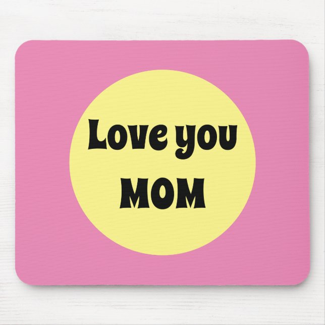 Gelber Big Dot Mousepad (Vorne)