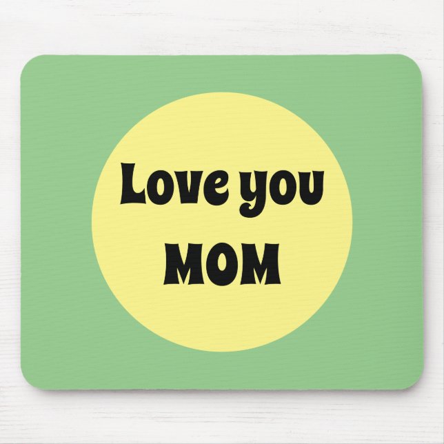 Gelber Big Dot Mousepad (Vorne)