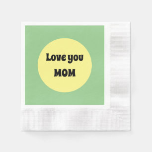 Gelber Big Dot Paper-Untersetzer Serviette