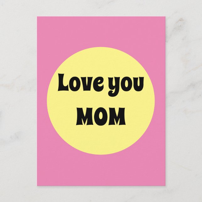 Gelber Big Dot Postkarte (Vorderseite)