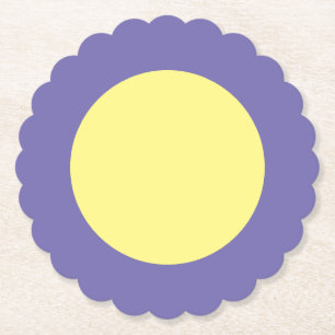 Gelber Big Dot Untersetzer